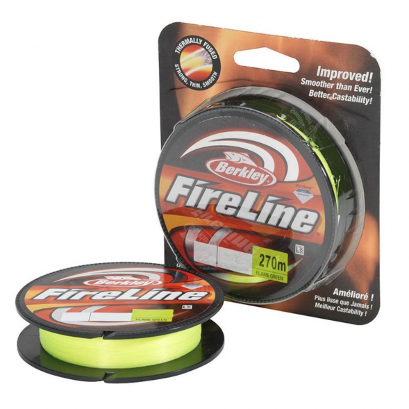 Леска Berkley FireLine 0,15mm 7,9kg 270m, Flame Green (зелёный неон) в Красноярске
