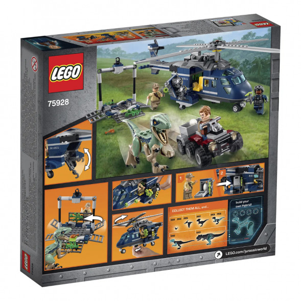 Конструктор LEGO Jurassic World 75928 Погоня за Блю на вертолёте  в Красноярске