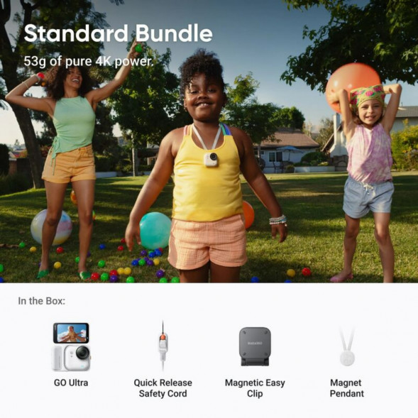 Экшн-камера Insta360 GO Ultra Standard Bundle, White в Красноярске
