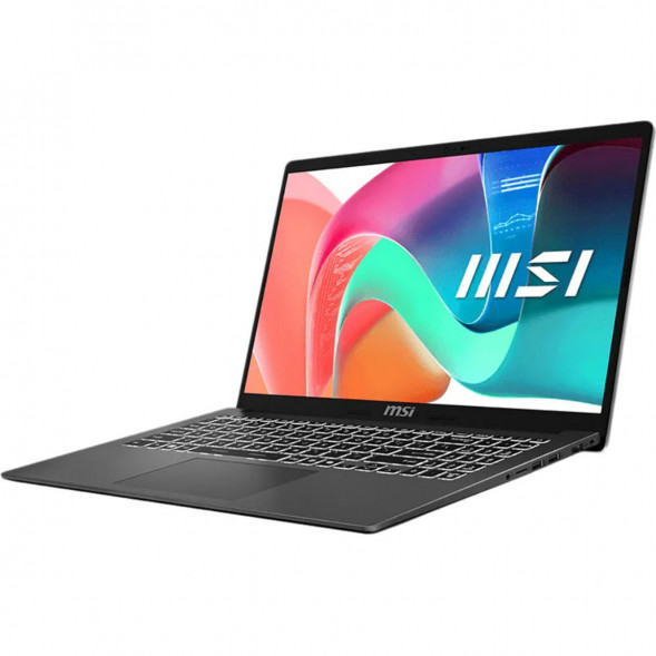 Ноутбук MSI Modern 15 F1MXG-1280RU (15.6&amp;quot;, IPS, Intel Core 7 150U, 10 ядер, 16 ГБ DDR5, SSD 512 ГБ, Intel Iris Xe Graphics, Windows 11), чёрный в Красноярске