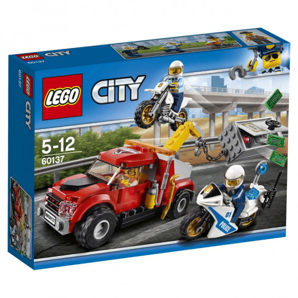 Конструктор LEGO City Police 60137 Побег на буксировщике в Красноярске