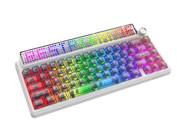 Беспроводная игровая механическая клавиатура Ajazz Pixel 68, 8K, Hot-Swap, RGB, с матричным LED экраном в Красноярске