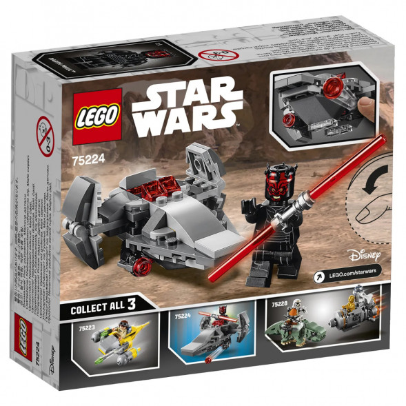 Конструктор LEGO Star Wars 75224 Микрофайтеры Корабль-лазутчик ситхов в Красноярске