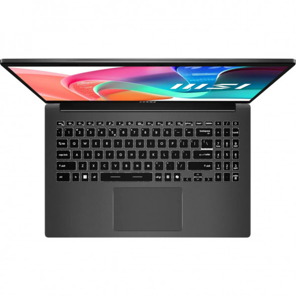 Ноутбук MSI Modern 15 F1MXG-1281RU (15.6&amp;quot;, IPS, Intel Core 5 120U, 10 ядер, 16 ГБ DDR5, SSD 512 ГБ, Intel Iris Xe Graphics, Windows 11), чёрный в Красноярске