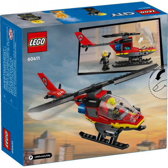 Конструктор LEGO City 60411 Пожарно-спасательный вертолет в Красноярске
