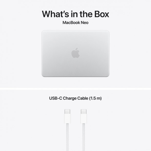 Ноутбук Apple MacBook Neo MHFA4 (A18 Pro 5-Core GPU, 8/256GB), Серебристый/Silver в Красноярске