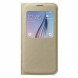 Чехол для Samsung Galaxy S6 S-View Cover (EF-CG920BFE), Gold в Красноярске