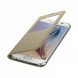 Чехол для Samsung Galaxy S6 S-View Cover (EF-CG920BFE), Gold в Красноярске