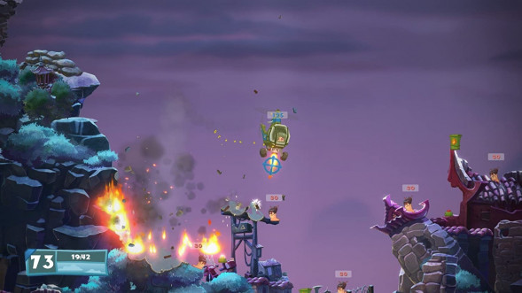 Игра Worms Battlegrounds + Worms W.M.D. Double Pack [PS4, английская версия + русские субтитры] в Красноярске