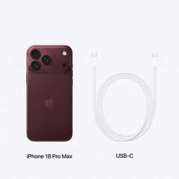Смартфон Apple iPhone 18 Pro Max 512GB (eSIM), Burgundy