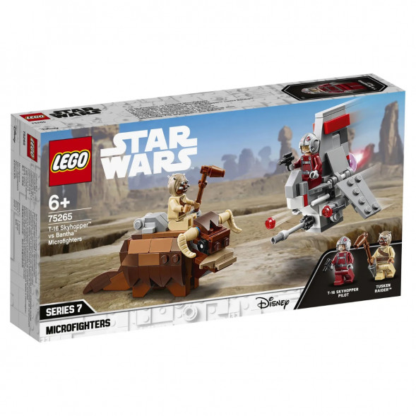 Конструктор LEGO Star Wars 75265 Микрофайтеры Скайхоппер T-16 против Банты в Красноярске