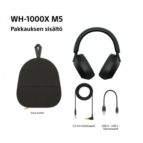 Беспроводные наушники Sony WH-1000XM5, черный в Красноярске