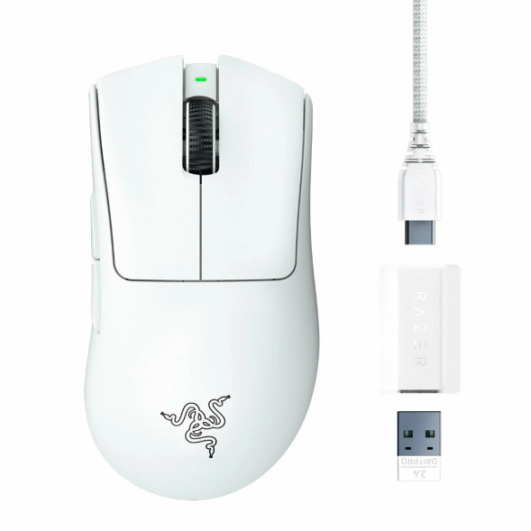 Мышь беспроводная/проводная Razer Deathadder V3 Pro [RZ01-04630200-R3G1] белый в Красноярске