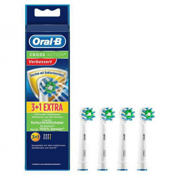 Насадки на зубные щетки Oral-B Cross Action (3+1 Extra), 4 шт. в Красноярске