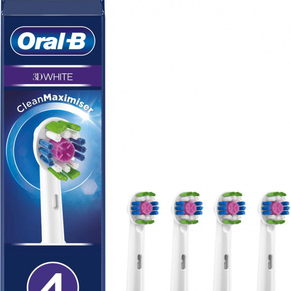 Насадки на зубные щетки Oral-B 3D White, 4 шт. в Красноярске