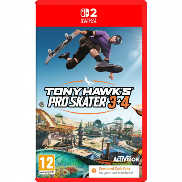 Игра Tony Hawk&amp;#039;s Pro Skater 3+4 (код загрузки) [Nintendo Switch 2, английская версия] в Красноярске